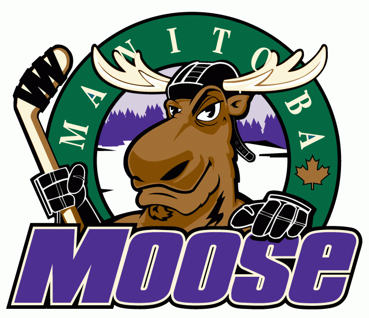 Manitoba Moose 1996 97-2000 01 Primary Logo iron on transfers for T-shirts